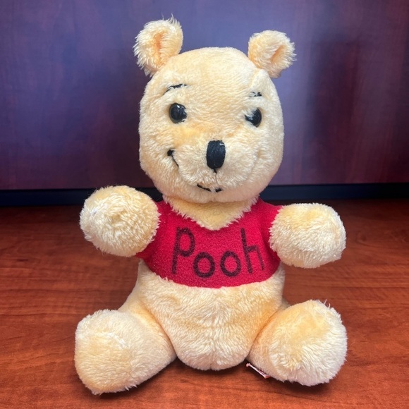 Disney Other - Vintage 1970's Disney Winnie The Pooh 10" Plush ~ Rare Name in Black.